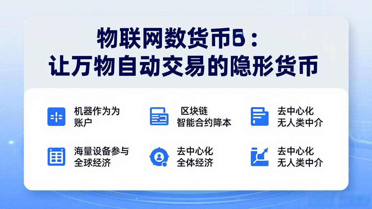 物联网数字货币：让万物自动交易的隐形货币