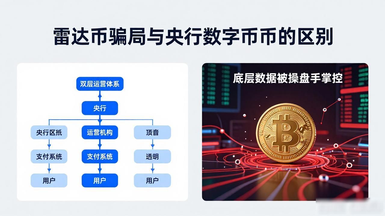 雷达币骗局与央行数字货币的区别