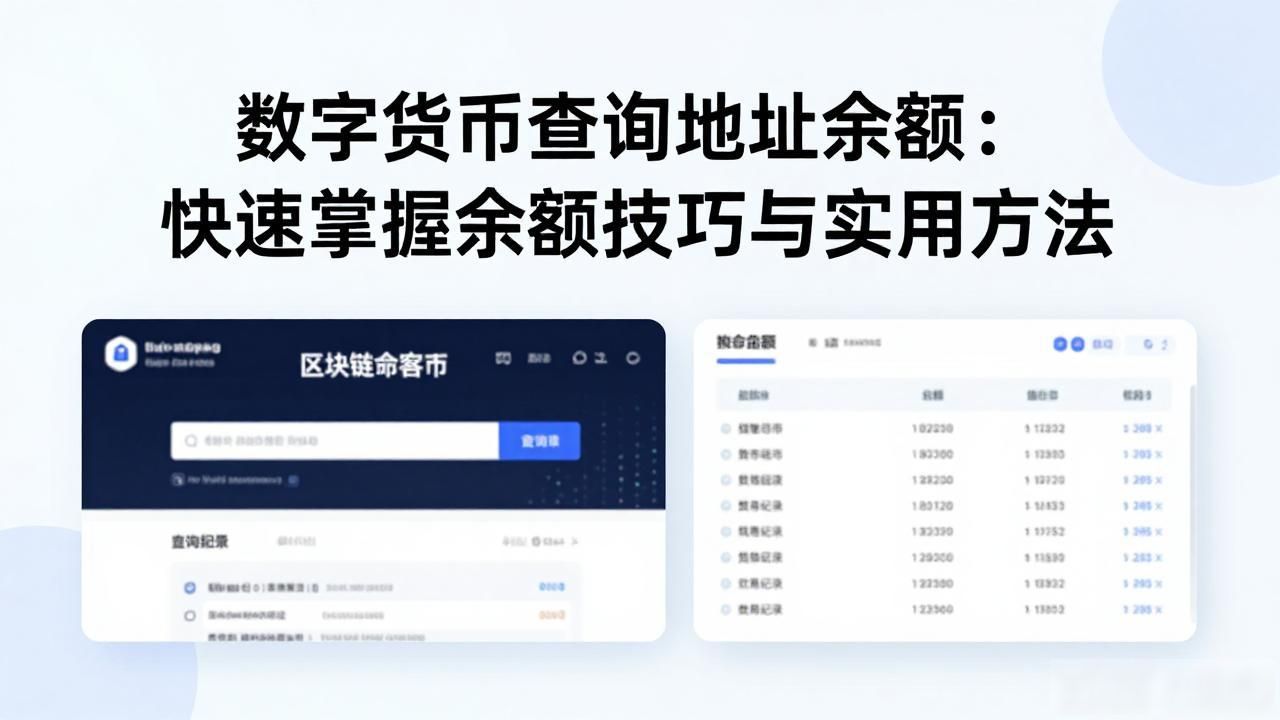 数字货币地址余额查询方法_本地钱包数字货币余额查询_数字货币查询地址余额
